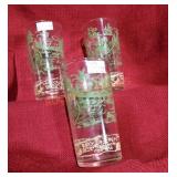 Lot Of 3 Davy Crockett Drinking Glasses
