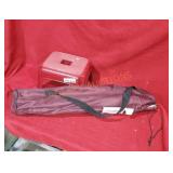 Foot Stool & Fold Up Outdoor Chair