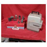 Vintage Projector, Record Player, Die-cast Doll