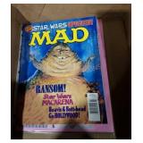 Box Lot Carved Animals, Mad Magazine,misc, Sold