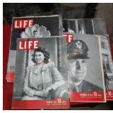 Lot Of 10 Vintage Life Magazines