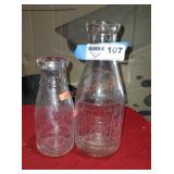 Lot Of 2 Dairy Jars