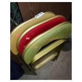 Lot of 3 Folding Metal Chairs
