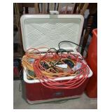 Thermos Vintage Cooler With Lot Of Housewares