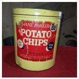 Jane Parker Potato Chip Vintage Tin