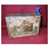 Rare Antique Tin Commercial Travelers Smoking