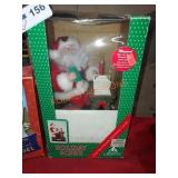 Holiday Santa Scene & Christmas Angel