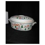 Winter Scene Casserole Dish