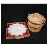 Ceramic Jar And Platter