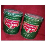 Vintage Pensupreme Ice Cream Containers