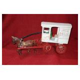 Vintage Cast Iron Fresh Milk Cart