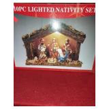 10pc Lighted Nativity Set