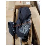 Plastic cover with metal frame