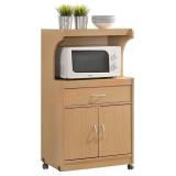 HODEDAH IMPORT Microwave Kitchen Cart