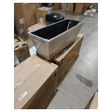 3 count faux wood planters