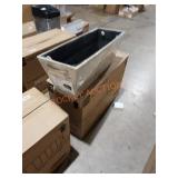 3 count faux wood planters