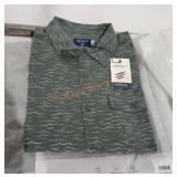 Mens Sz L Chambray Button Down