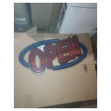 Open sign