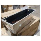 3 count faux wood planters