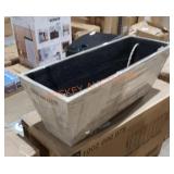 3 count faux wood planters