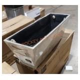 3 count faux wood planters