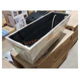 3 count faux wood planters