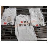 "HEART MY HUMAN" Pet T sz Md