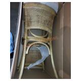 2pc 40in Rattan Bar Stools