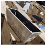 3 count faux wood planters