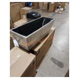 3 count faux wood planters