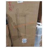 Teak and rustic metal desk