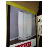 Delta round shower enclosure