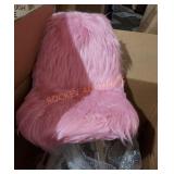 Kids small Pink fuzzy chair
