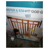 Summer banister wood gate