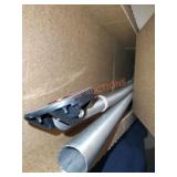 Curved shower curtain