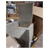 Set Of Wicker Recliners w/ Footrests