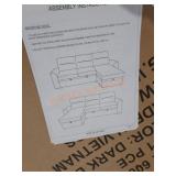 Grey 3 seat loves eating with lounge