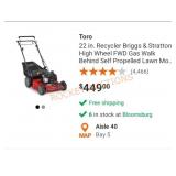 Toro 22 in. Recycler Briggs & Stratton High Wheel