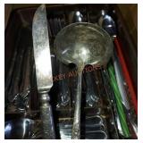Box Lot Silverware, Misc. Items
