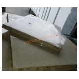 3 paint canvases in plastic