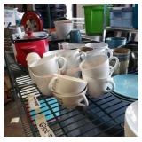 Shelf Lot Dishes, Hangers, Misc