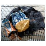 Misc lot shoes purses clothing etc