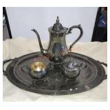Oneida usa Silver plate tea serving set