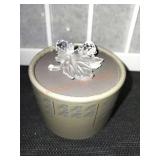 Swarovski Crystal Baby Snails on Leaf