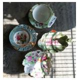 2 tea cups 2 saucers 2 plates