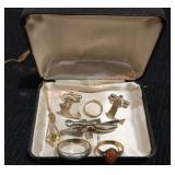 Cufflink, Tie Pin & Rings Lot