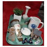 Misc. Glass and nick nak tray