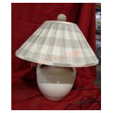 Pottery lamp