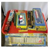 Tray Lot AHM Train Locomotive, Cars