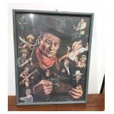 17X21 Framed John Wayne Tribute